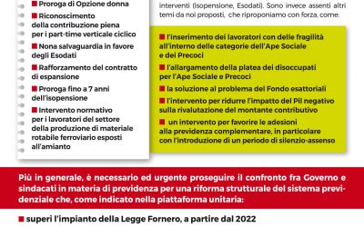 PENSIONI – La vertenza continua