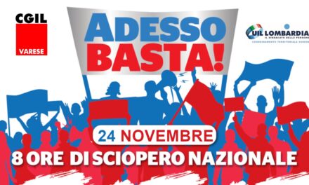 SCIOPERO NAZIONALE! 24 NOVEMBRE