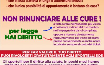 SOS LISTE D’ATTESA, per far valere il tuo diritto!
