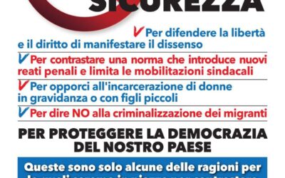 Presidio NO al DDL Sicurezza