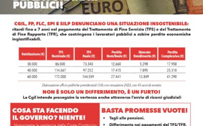 Tfs/Tfr un furto ai danni del lavoratori pubblici!