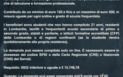 Dote scuola 2025/2026